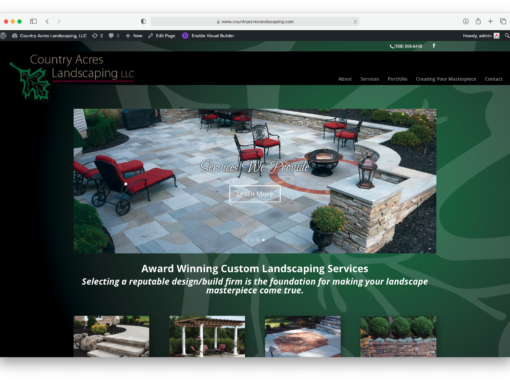 Rebuild of Country Acres Landscaping website